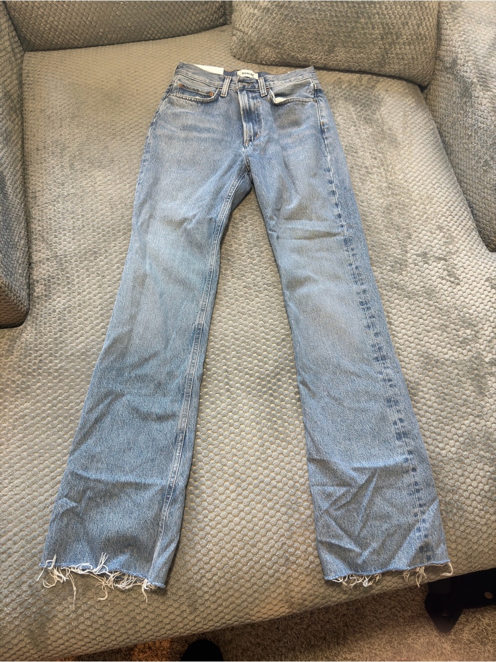 Agolde Leena Jean Mid Rise Baby Flare — Stage Wash, Size 26, NWT